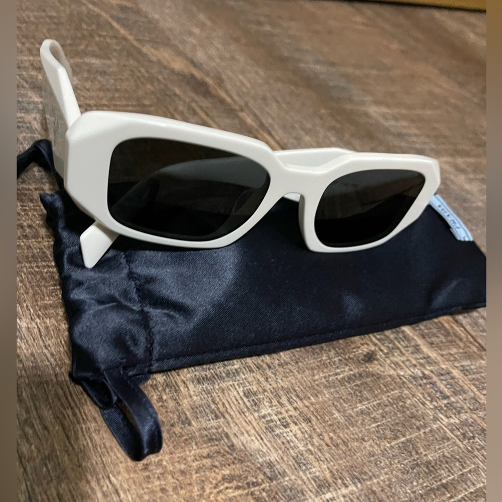 Prada White Sunglasses